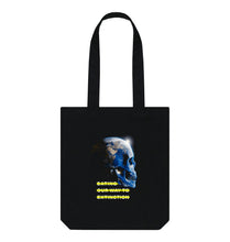 Load image into Gallery viewer, Black Eating 2 Extinction Skull Tote Bag