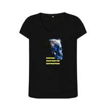 Load image into Gallery viewer, Black E2E Skull T-Shirt Ladies