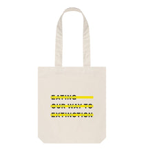 Load image into Gallery viewer, Natural Eating Our Way to Extinction Tote Bag