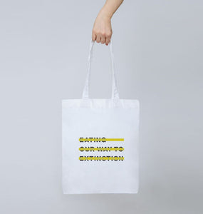 Eating Our Way to Extinction Tote Bag