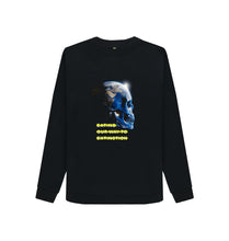 Load image into Gallery viewer, Black Eating 2 Extinction Skull Jumper